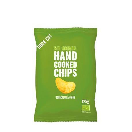 Chips handcooked sour cream & onion bio