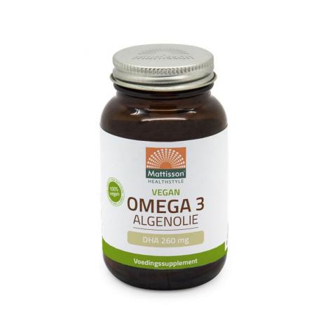 Vegan omega-3 algenolie DHA 260mg