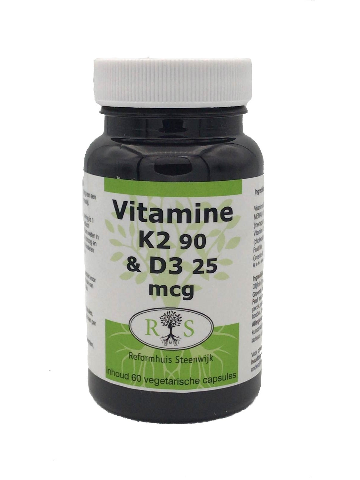 Reformhuis Steenwijk Vitamine K2 90 mcg & D3 25 mcg 60 vcaps