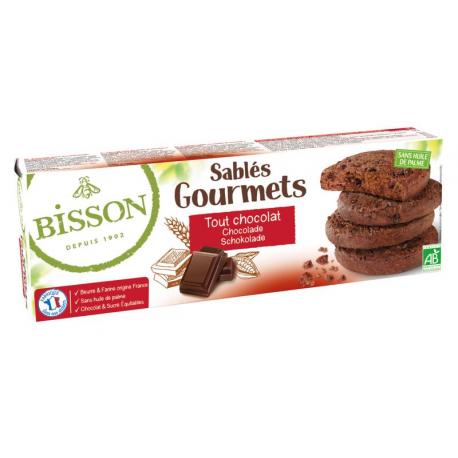 Chocolade koekjes sables gourmet bio