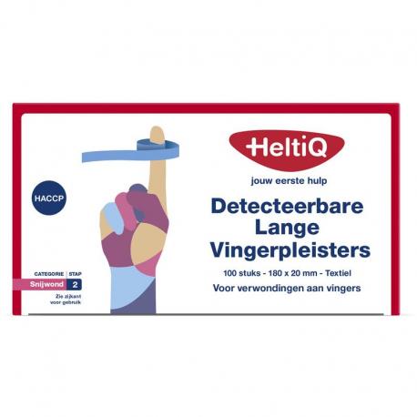 Detect vingerpleister lang textiel 180 x 20mm