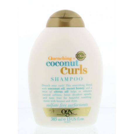 Shampoo quenching coconut curls