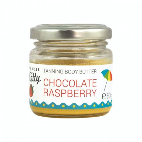 Tanning body cream chocolate & raspberry