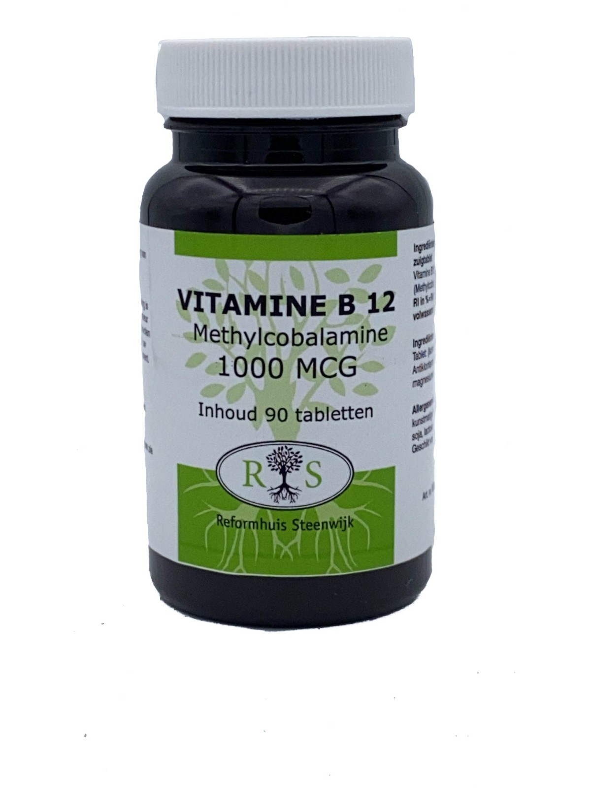 Reformhuis Steenwijk Vitamine B12 1000 mcg met methylcobalamine 100 smelttab