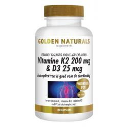 Vitamine K2 MK-7 200mcg & D3 25mcg