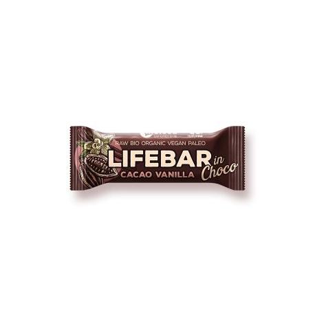 Lifebar inchoco chocolade vanille raw bio