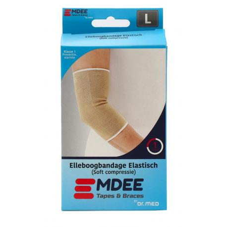 Elastic support elleboog maat L huidskleur